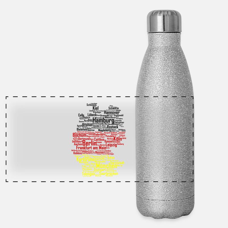Allemagne ville Gourde isotherme panoramique pailletée 500 ml