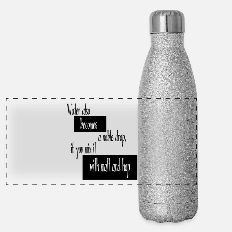 houblon Gourde isotherme panoramique pailletée 500 ml