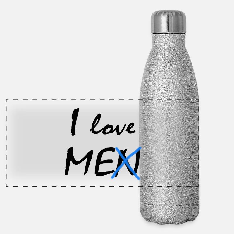 Je m'aime Gourde isotherme panoramique pailletée 500 ml