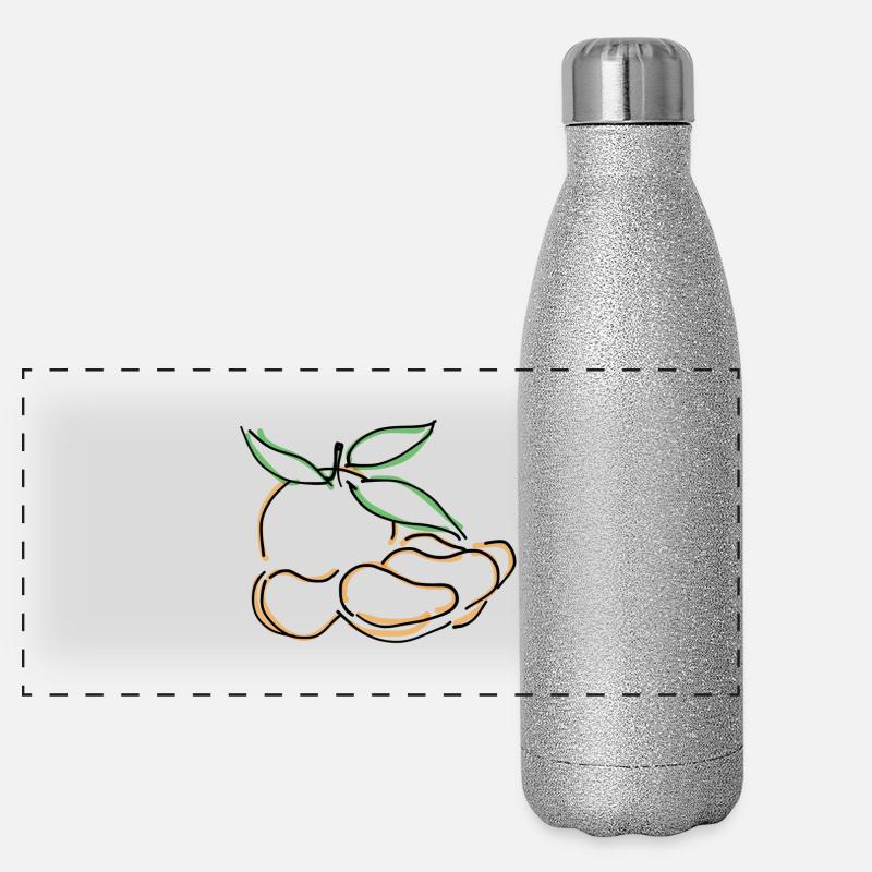 Mandarine Panorama Glitzer Isolierflasche 500 ml