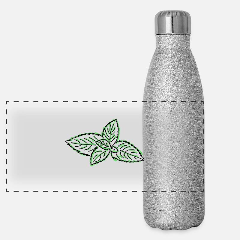 mint Panoramic Glitter Thermal Bottle 500 ml