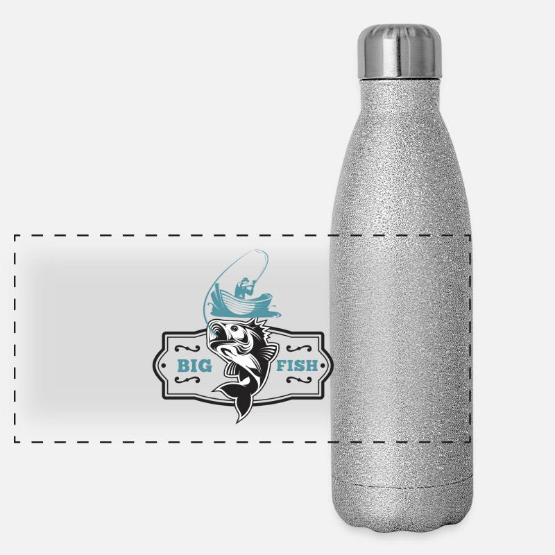 BIG FISH Panorama Glitzer Isolierflasche 500 ml