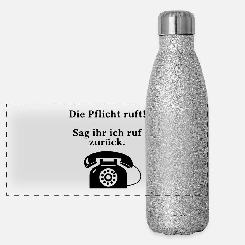 Duty calls. Panoramic Glitter Thermal Bottle 500 ml
