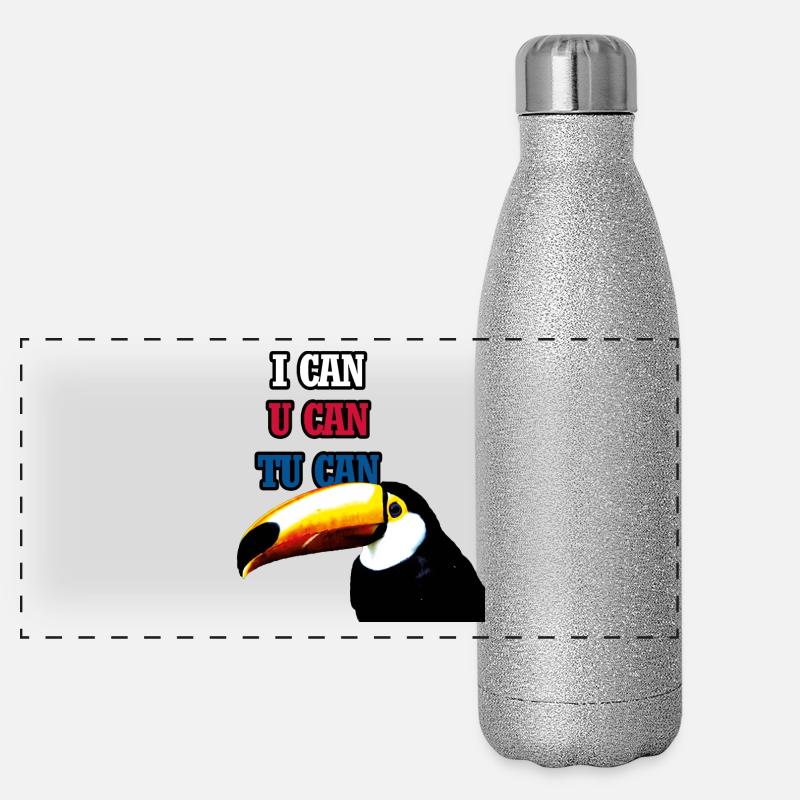 Tucan! Panorama Glitzer Isolierflasche 500 ml