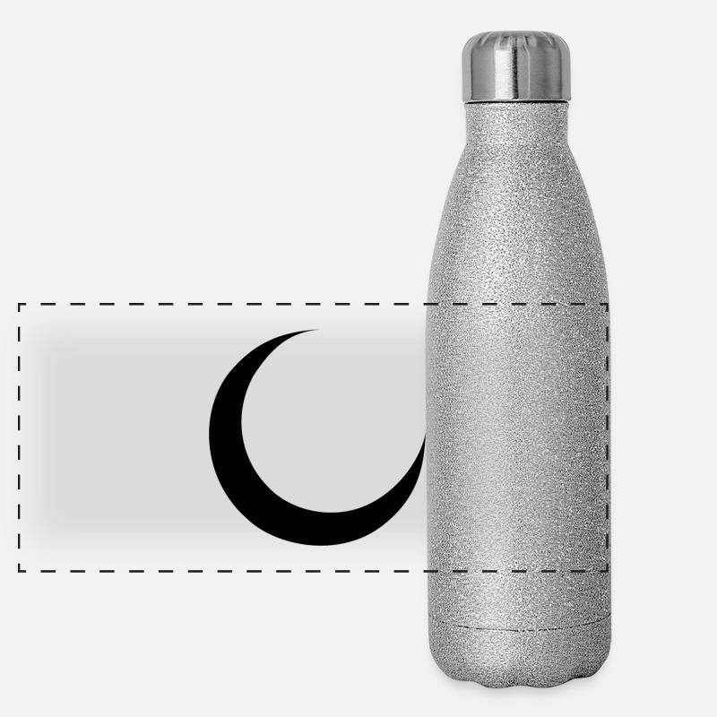 croissant Gourde isotherme panoramique pailletée 500 ml