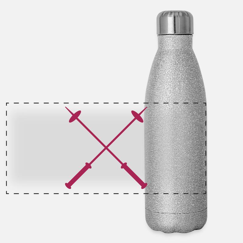 bâtons de ski Gourde isotherme panoramique pailletée 500 ml