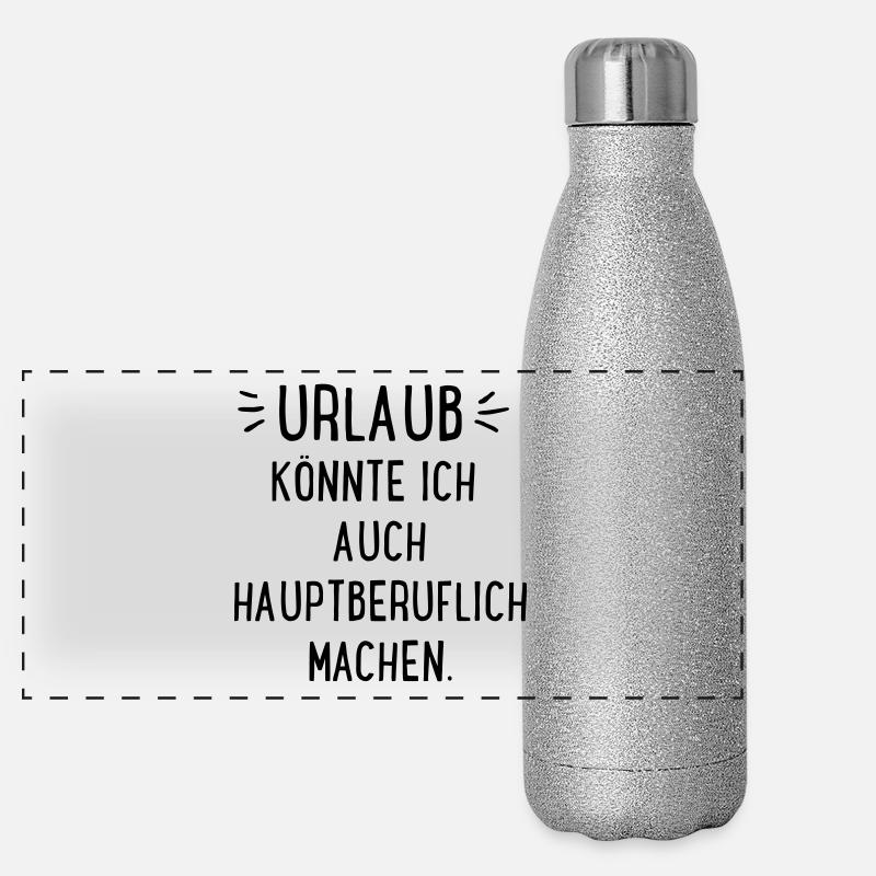 Urlaub Panorama Glitzer Isolierflasche 500 ml