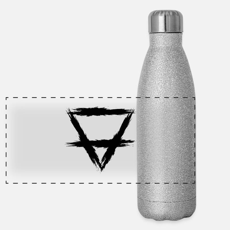 Élément symbole terre Gourde isotherme panoramique pailletée 500 ml