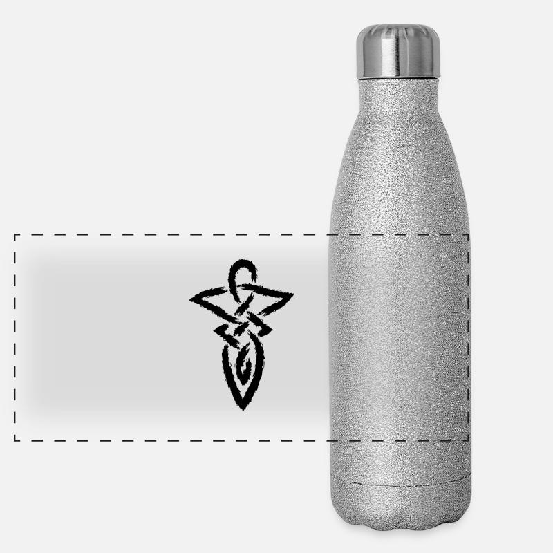 Celtic knot infinity symbol Panoramic Glitter Thermal Bottle 500 ml