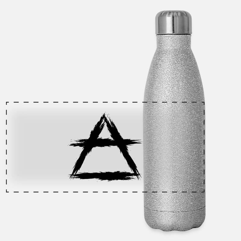 Element Symbol Luft Panorama Glitzer Isolierflasche 500 ml