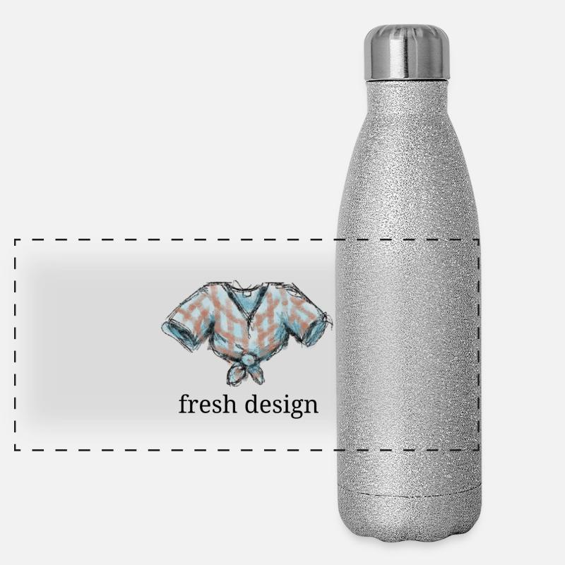 Concepteur de design frais Gourde isotherme panoramique pailletée 500 ml