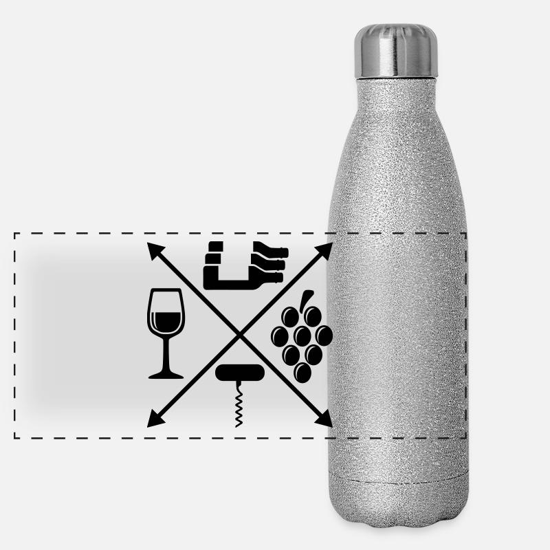 Du vin Gourde isotherme panoramique pailletée 500 ml