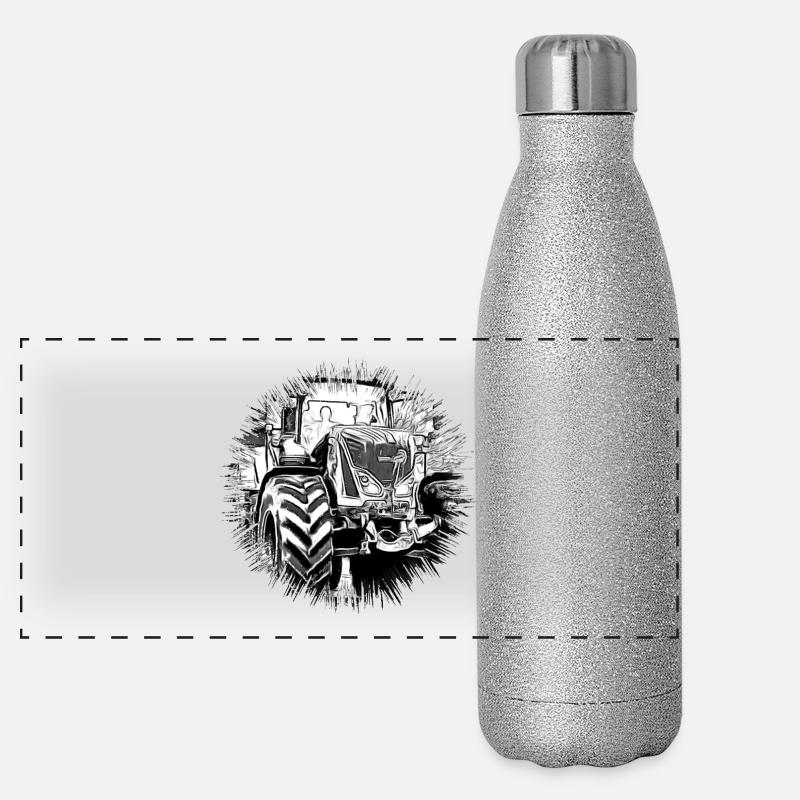 Tracteur Gourde isotherme panoramique pailletée 500 ml