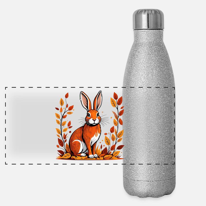 Autumn rabbit Panoramic Glitter Thermal Bottle 500 ml