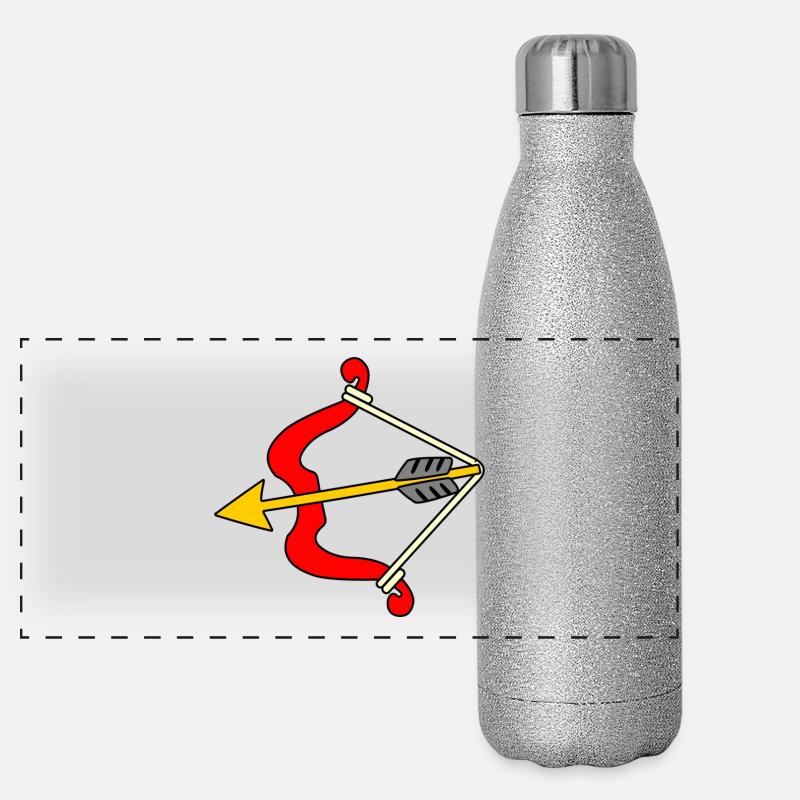 Arc et flèches Gourde isotherme panoramique pailletée 500 ml
