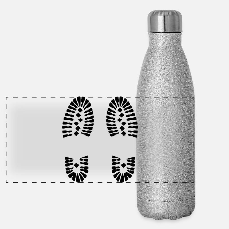 Empreintes de pas (V) Gourde isotherme panoramique pailletée 500 ml