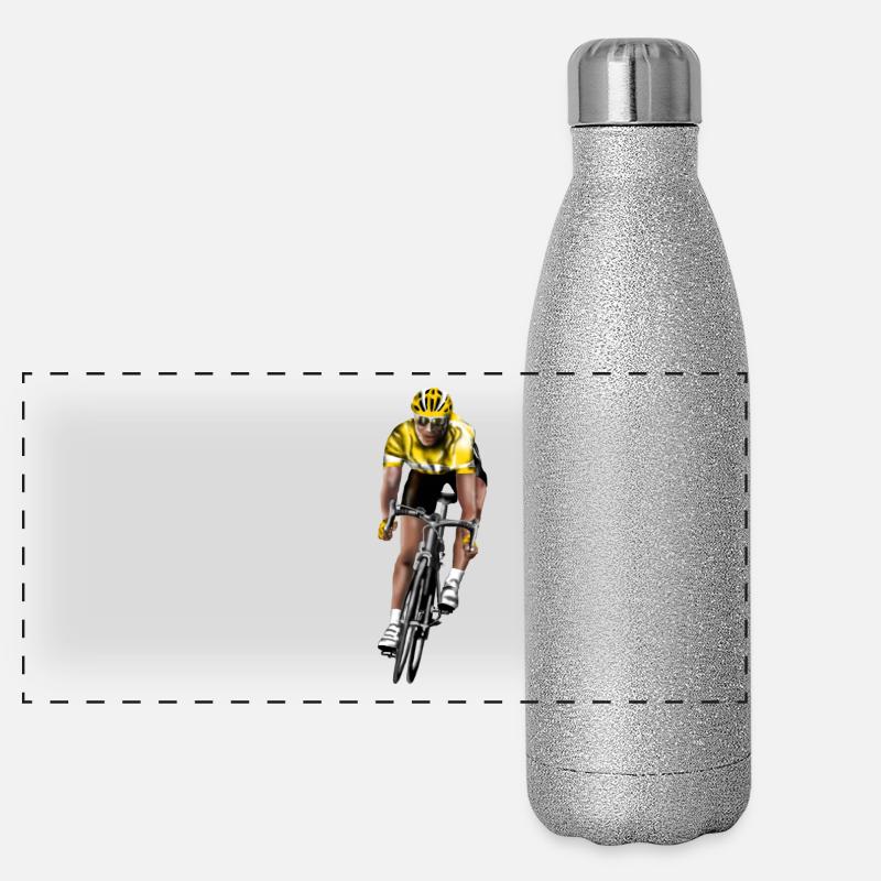 vélo de course Gourde isotherme panoramique pailletée 500 ml