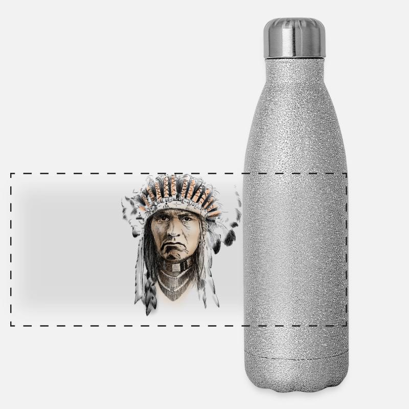 Indian Gourde isotherme panoramique pailletée 500 ml