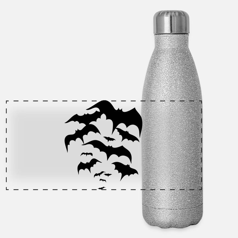 Les chauves-souris, les vampires, Dracula Gourde isotherme panoramique pailletée 500 ml
