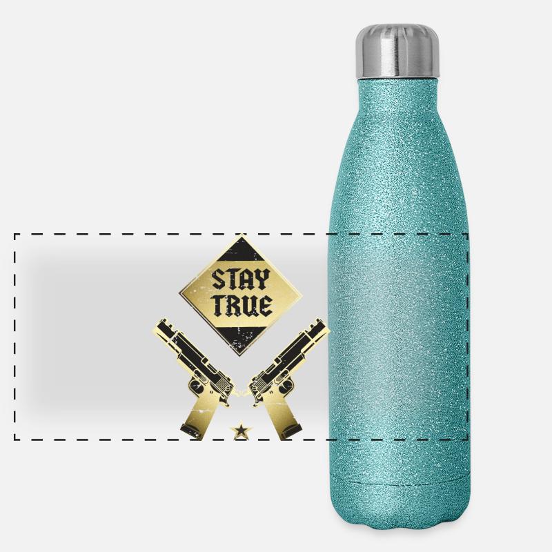 Stay true to yourself Panoramic Glitter Thermal Bottle 500 ml