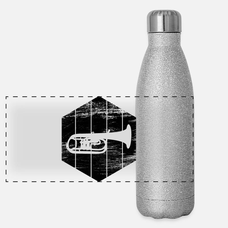 Trompette Gourde isotherme panoramique pailletée 500 ml