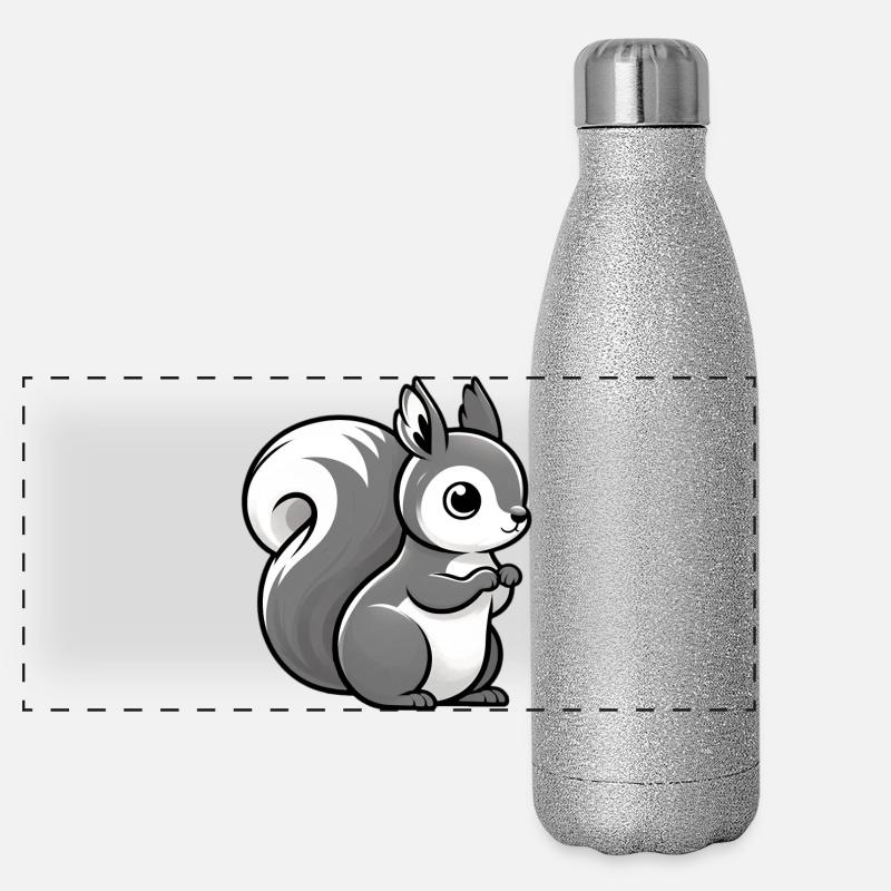 Squirrel Panoramic Glitter Thermal Bottle 500 ml