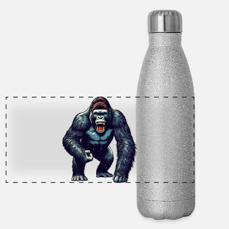 Gorille Gourde isotherme panoramique pailletée 500 ml