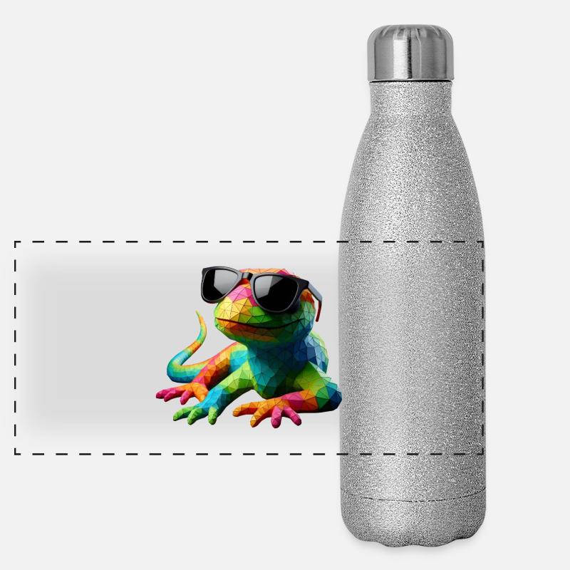 LEZARD cool multicolore Gourde isotherme panoramique pailletée 500 ml