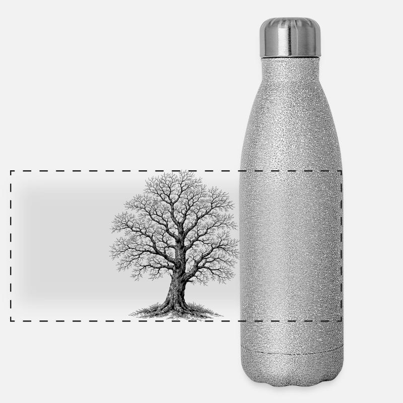 Eiche Panorama Glitzer Isolierflasche 500 ml