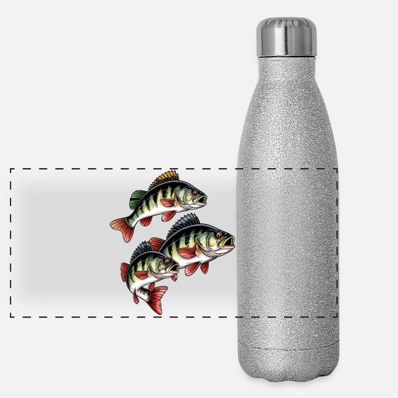 Pêche à la perche Gourde isotherme panoramique pailletée 500 ml