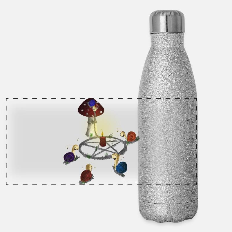 Gloire à l’escargot Gourde isotherme panoramique pailletée 500 ml