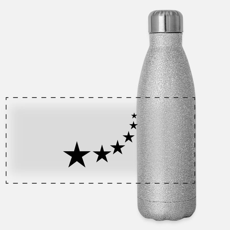 Sternschnuppe Panorama Glitzer Isolierflasche 500 ml