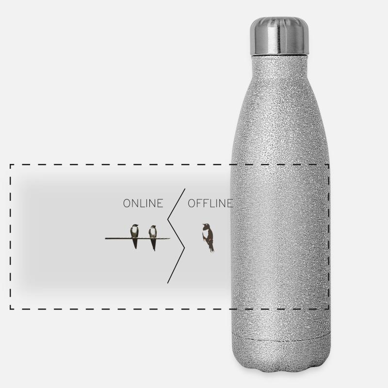 Online Birdy Panorama Glitzer Isolierflasche 500 ml