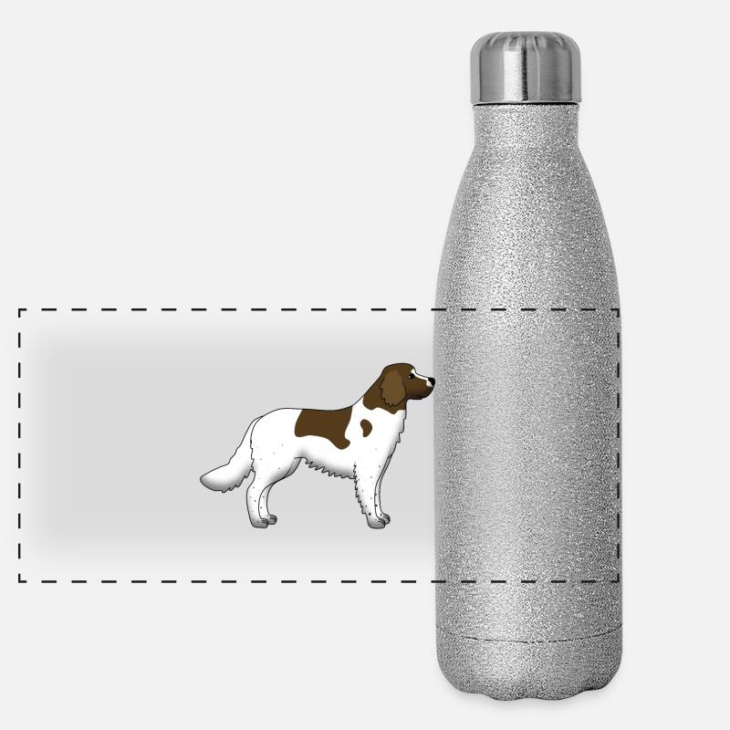kleiner Münsterländer Panorama Glitzer Isolierflasche 500 ml