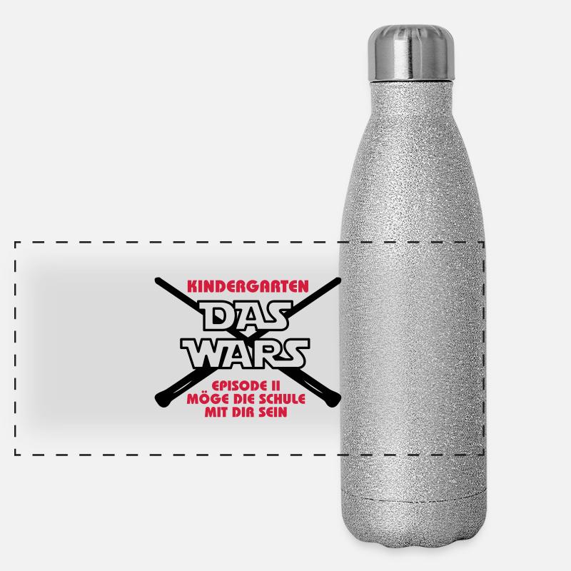 DAS WARS_v2 Panorama Glitzer Isolierflasche 500 ml