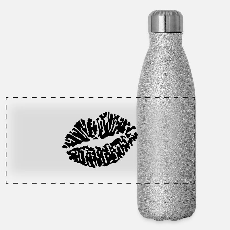 Kussmund (dh) Panorama Glitzer Isolierflasche 500 ml