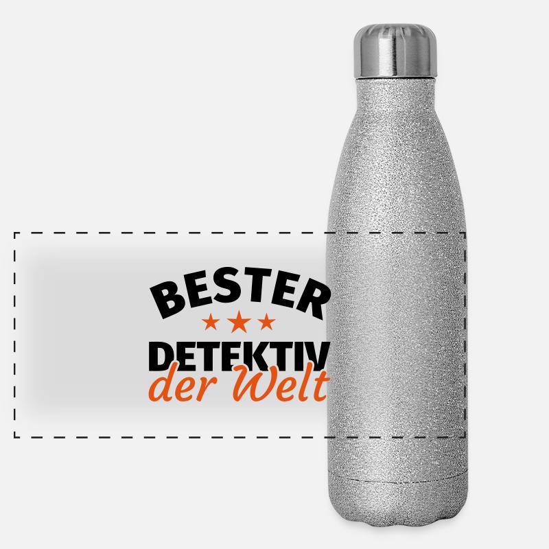 Detektiv Panorama Glitzer Isolierflasche 500 ml