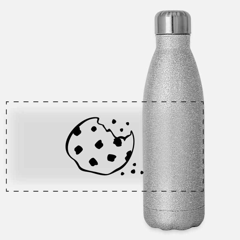 Cookie Panorama Glitzer Isolierflasche 500 ml