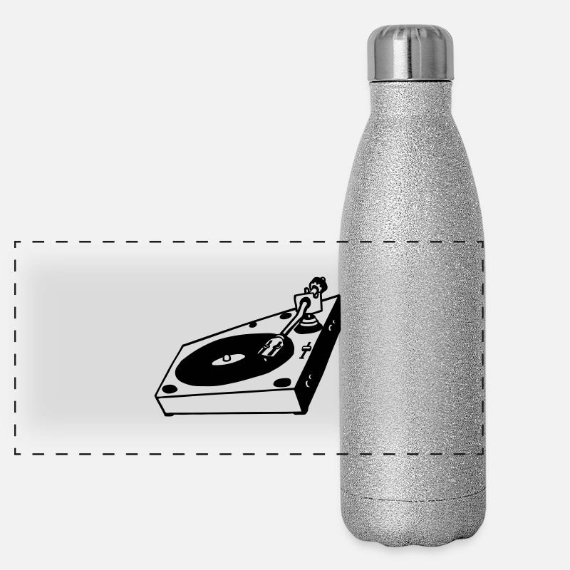 turntable Panorama Glitzer Isolierflasche 500 ml