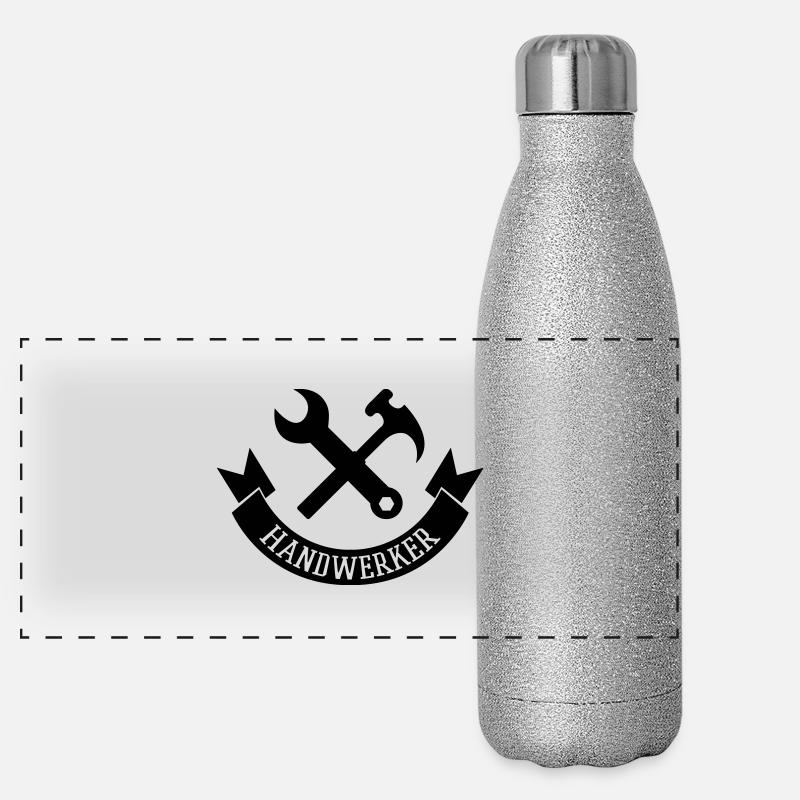 handwerker Panorama Glitzer Isolierflasche 500 ml