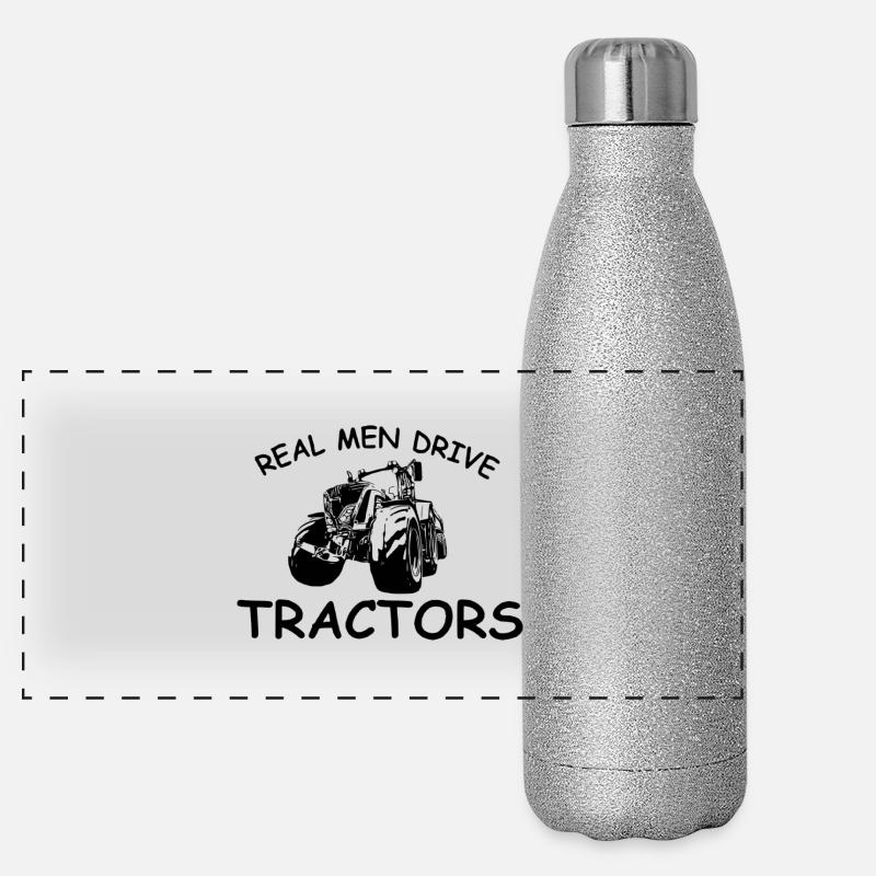 Traktor Panorama Glitzer Isolierflasche 500 ml