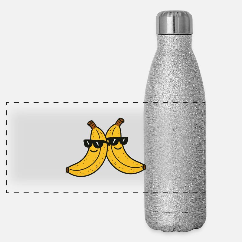 banane sonnenbrille 2 Panorama Glitzer Isolierflasche 500 ml