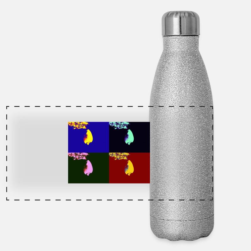 Coquillage tombant Gourde isotherme panoramique pailletée 500 ml