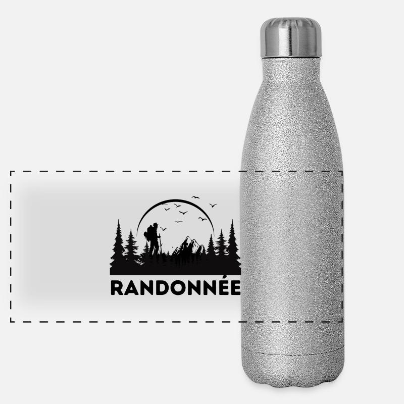 Randonne Gourde isotherme panoramique pailletée 500 ml