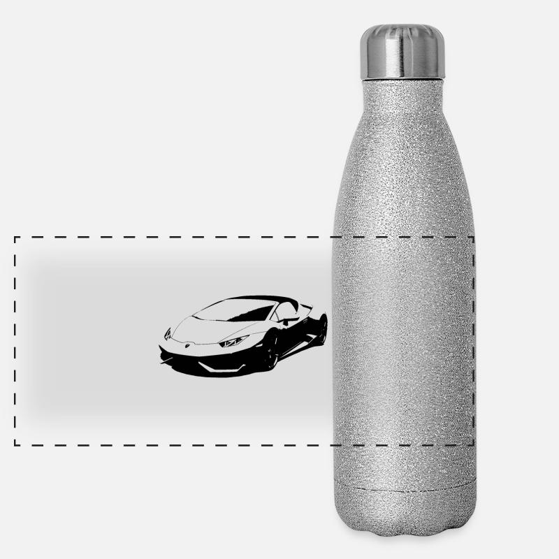 Schattenauto Panorama Glitzer Isolierflasche 500 ml