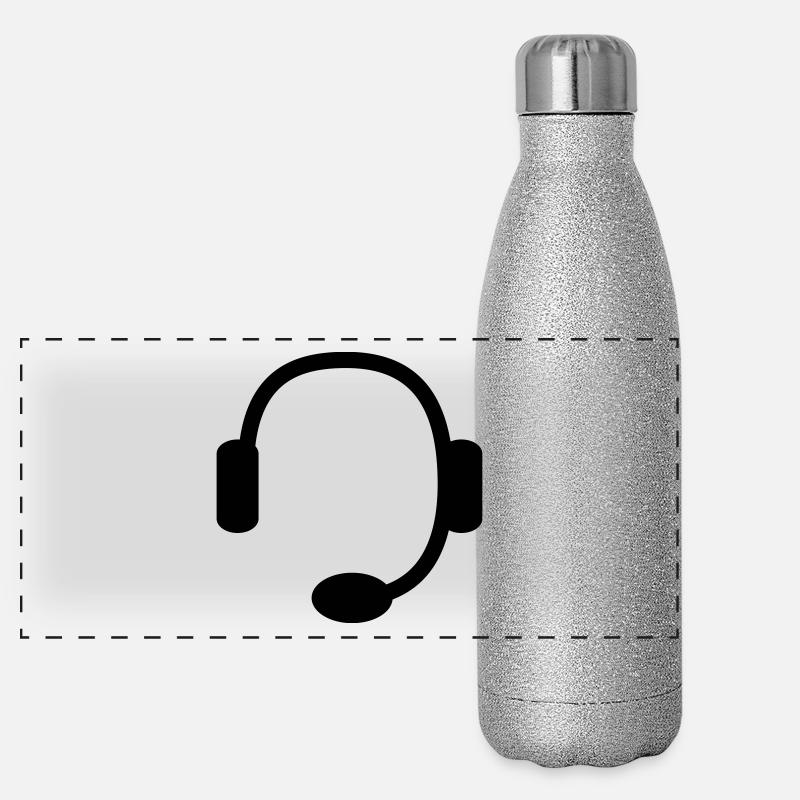 headset Panorama Glitzer Isolierflasche 500 ml