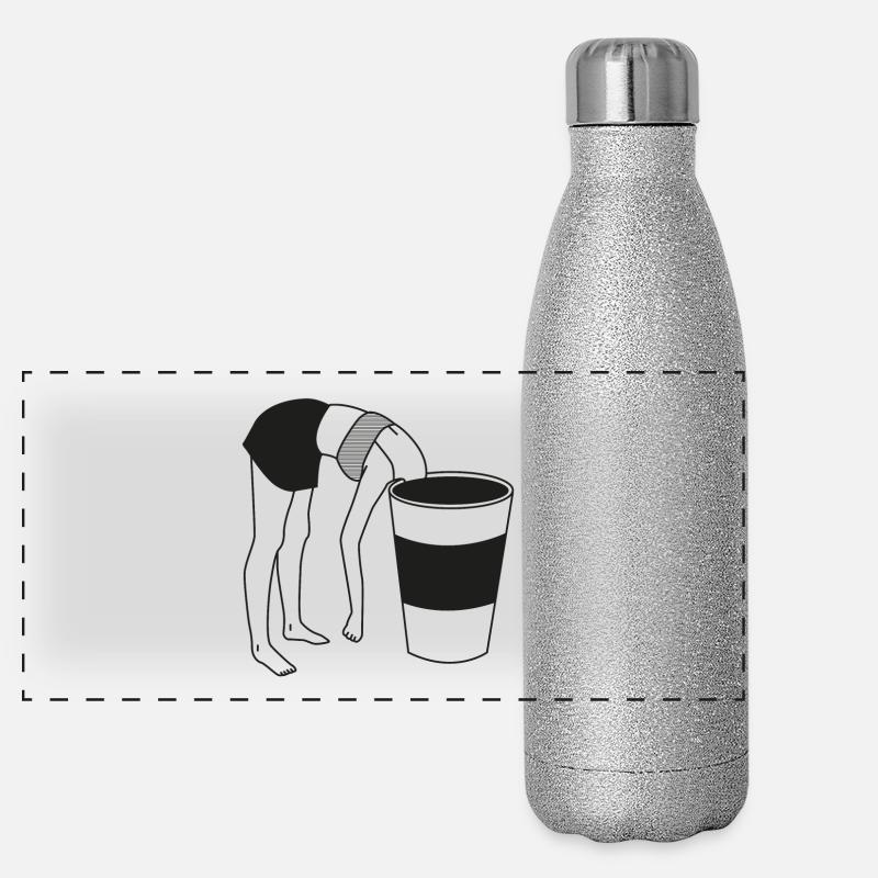 PAUSE CAFÉ Gourde isotherme panoramique pailletée 500 ml