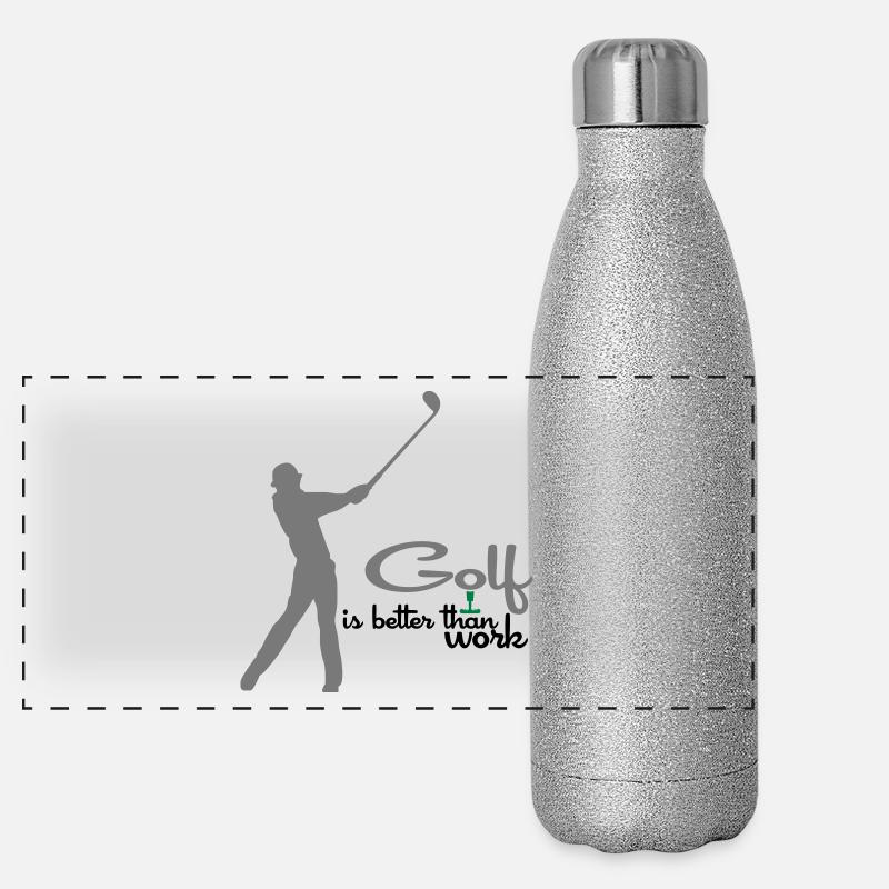 golf Panoramic Glitter Thermal Bottle 500 ml