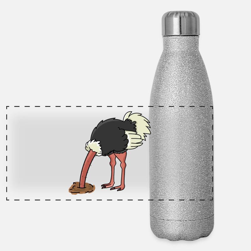 d'autruche Gourde isotherme panoramique pailletée 500 ml