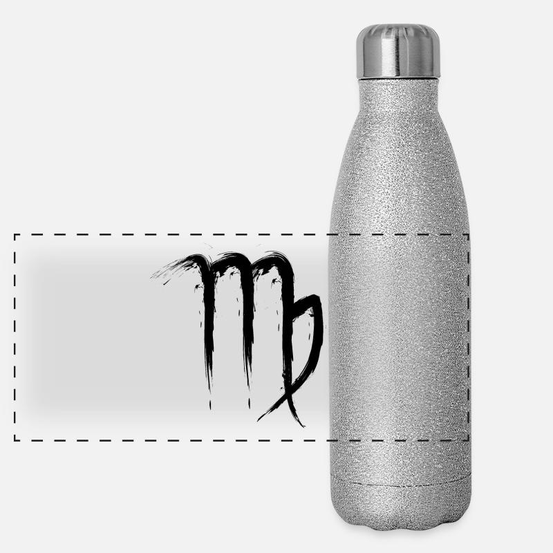 Jungfrau Sternzeichen Virgo Design Symbol 1 Panorama Glitzer Isolierflasche 500 ml